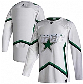 Stars Blank White 2020-21 Reverse Retro Adidas Jersey Dzhi,baseball caps,new era cap wholesale,wholesale hats